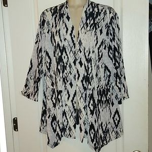 Roz & Ali open front stretch Jacket size 2X